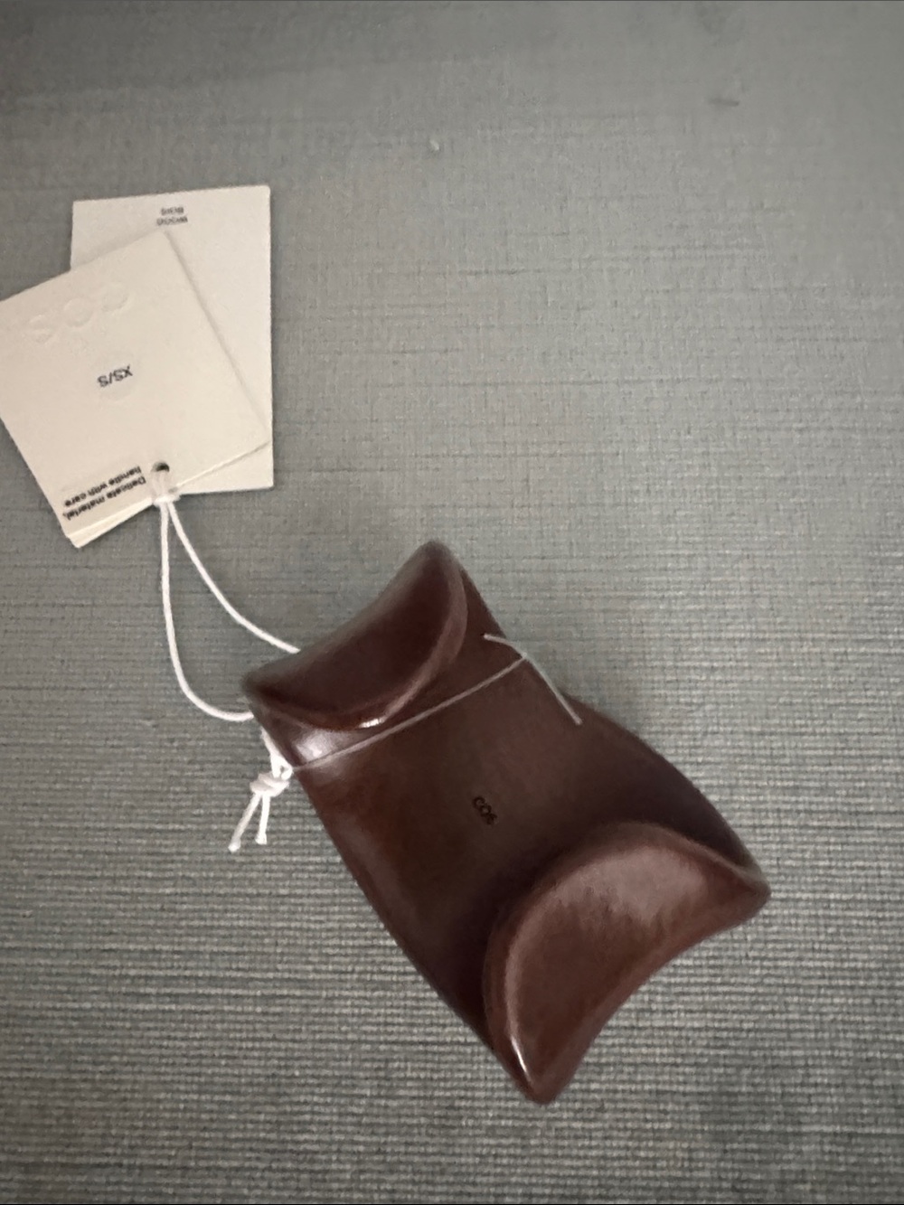 COS Dark Brown wood braclet Cuffs - Picture 6 of 8